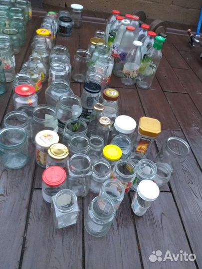 Бутылки и банки стеклянные