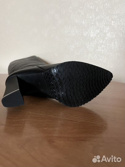 Сапоги демисезонные из натуральной кожи, 37 размер