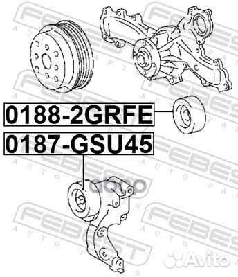 Ролик натяжной toyota camry ACV40/GSV40 2006-2011