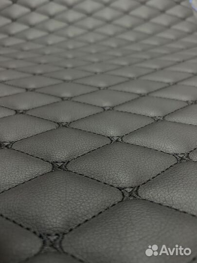 Экокожа для обивки мебели авто эко кожа ромб ткань