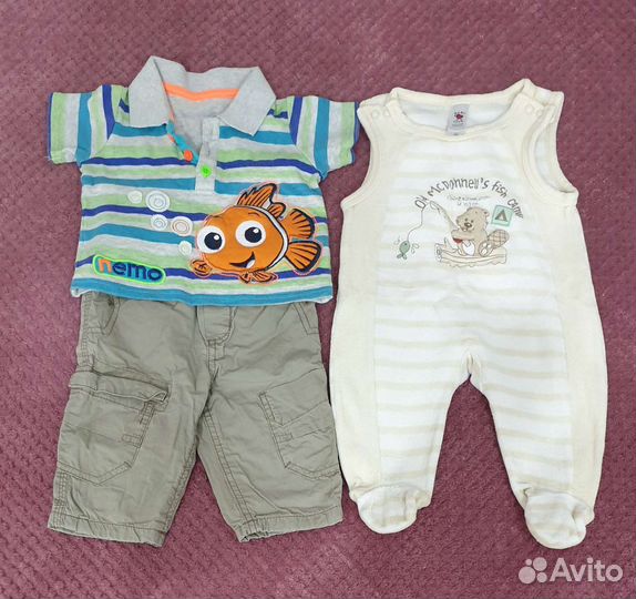 Пакет вещей на рост 62-68см