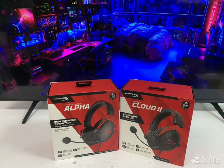 Игровые наушники hyperx
