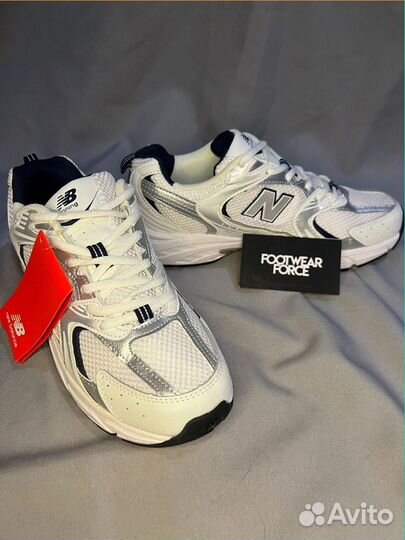 Мужcкие Кроссовки New Balance 530 White Silver Nav