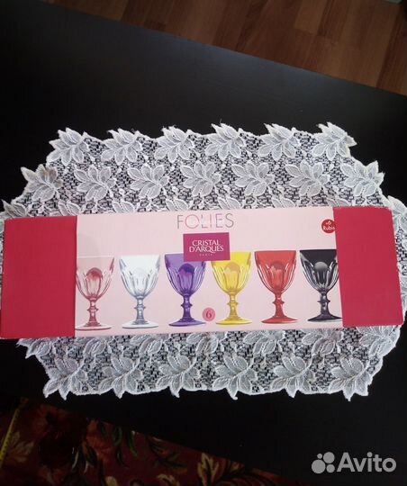 Фужеры для вина красный хрусталь цветной хрусталь