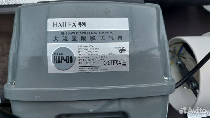 Компрессор воздушный Hailea HAP 60 для аквариума
