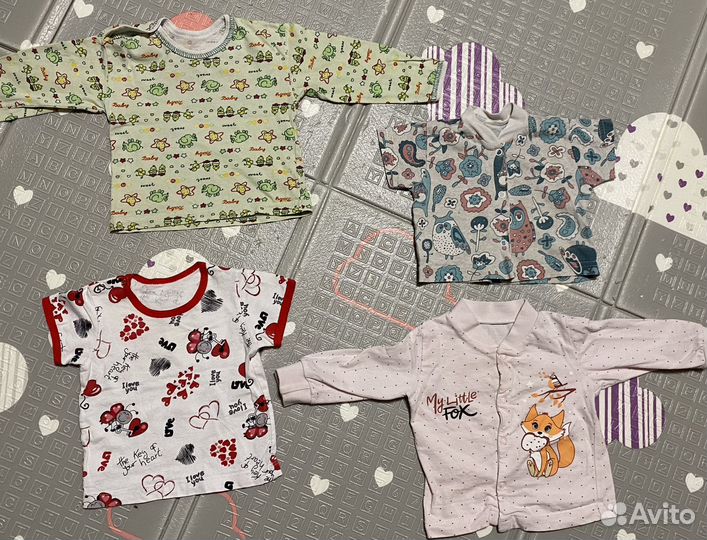 Детские вещи пакетом на девочку от 0 до 6 мес