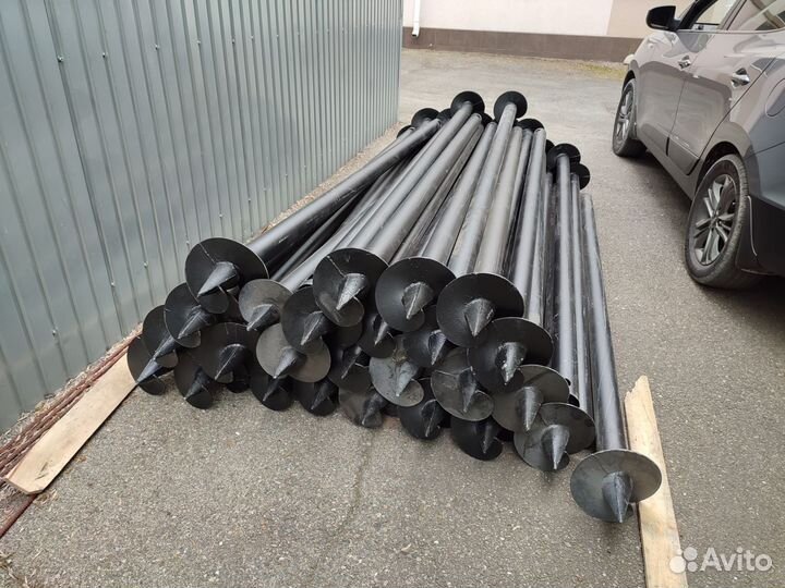 Монтаж винтовых свай