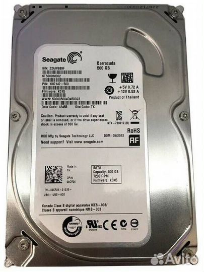 4 жестких диска SATA объем 320 - 1000Гб