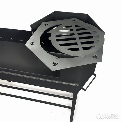 Мангал с шестигранным подказанником люкс