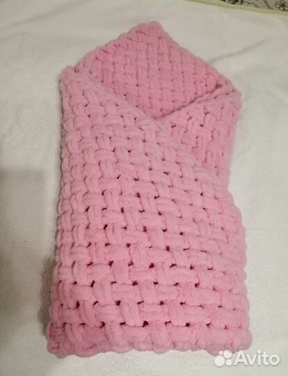 Плед детский вязаный ручная работа