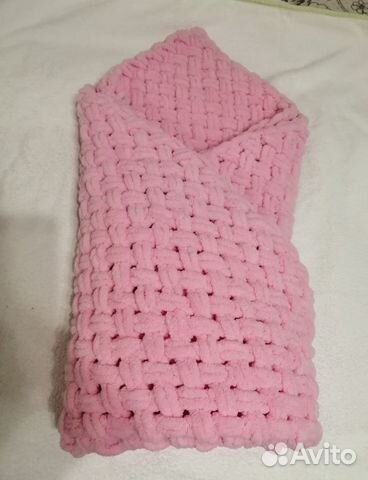 Плед детский вязаный ручная работа