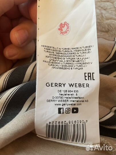 Блуза женская Gerry Weber лен 54-56