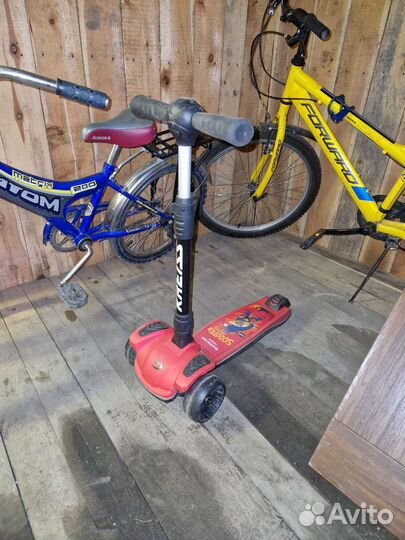 Самокат детский трехколесный бу
