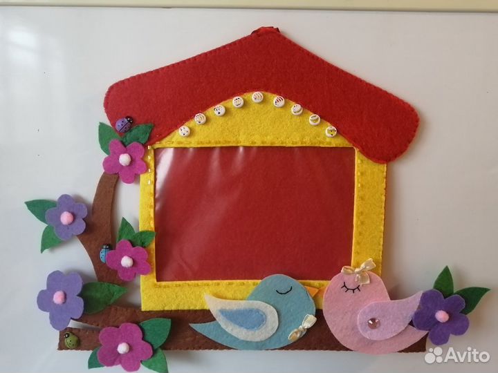 Фоторамка из фетра именная