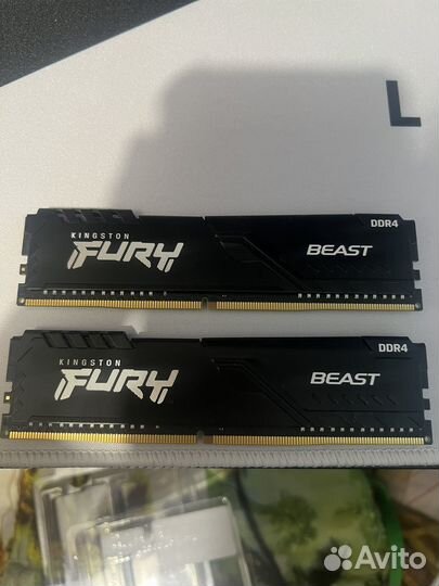 Оперативная память ddr4 16gb kingston fury 3200