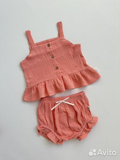Муслиновый комплект для девочек 86-104
