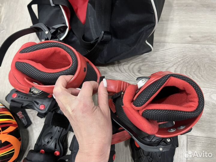 Роликовые коньки детские раздвижные р-р30-33