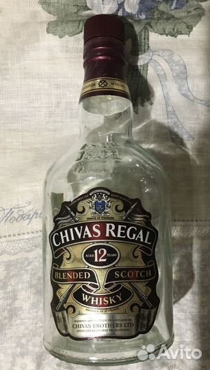 Бутылка из под виски Chivas Regal 2014 года
