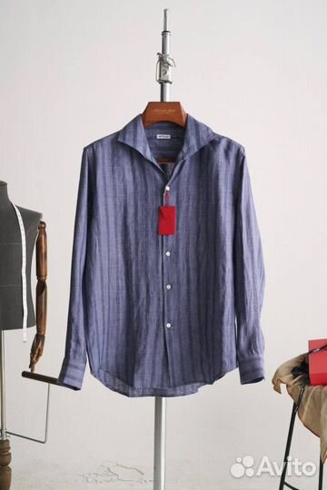 Рубашка из льна kiton