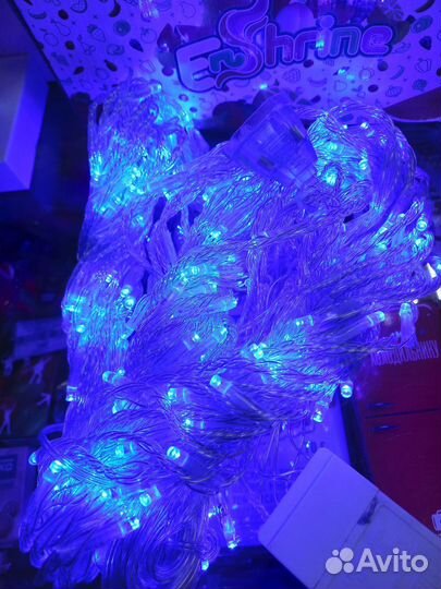Гирлянда Водопад 3х2 м,синяя