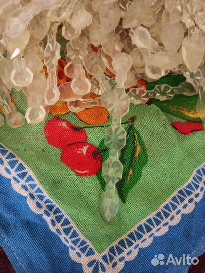 Висюльки пластиковые от советской лампы