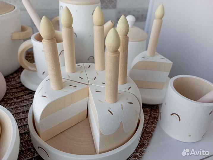 Посуда детская деревянная