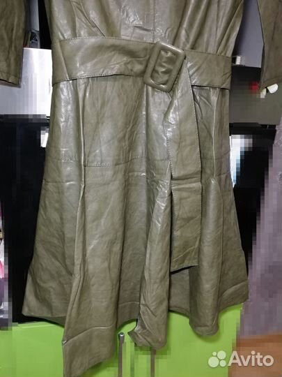 Платье из экокожи