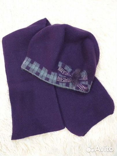 Комплект шапка, шарф