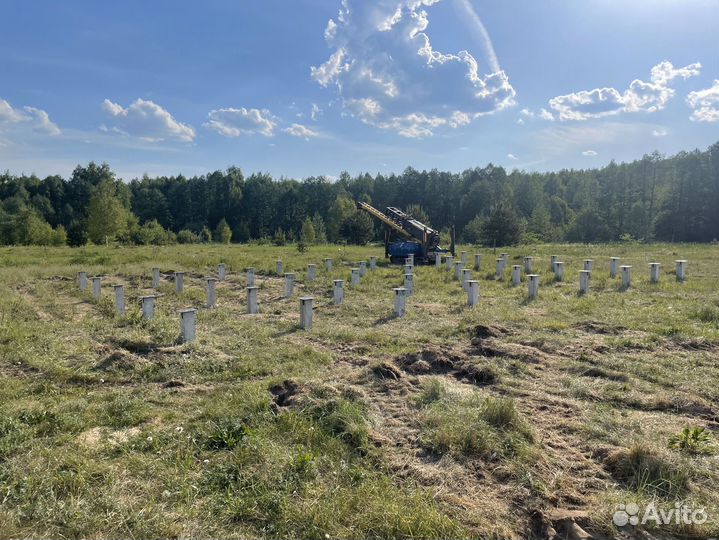 Забивные и винтовые сваи под ключ