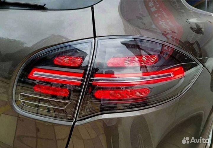 Porsche Cayenne 958.1 black задние фонари
