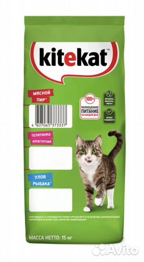Китикет сухой корм для кошек 15кг