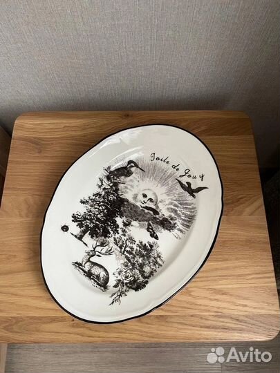 Блюдо фарфор ретро h&m home