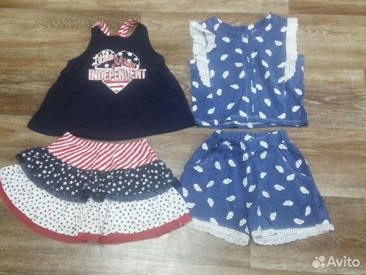 Детские вещи на девочку пакетом 86 92