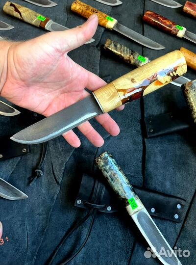 Якутский нож 110х18ш кованный ручная работы