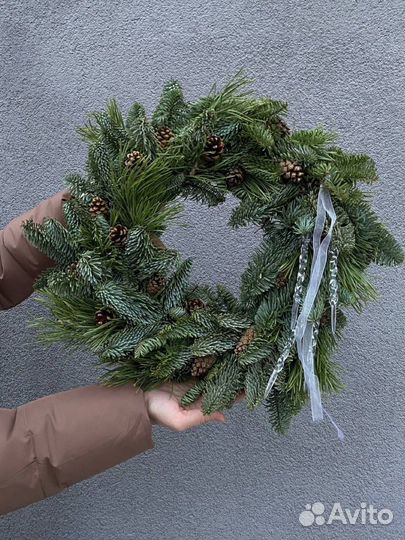 Новогодний венок и мастер-класс