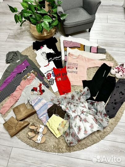 Пакет вещей на девочку 116р