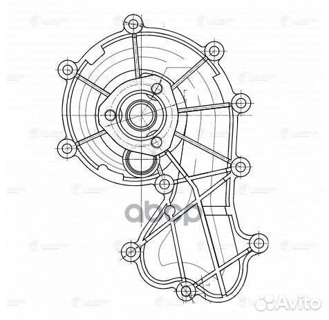 Насос водяной для а/м VW Touareg (10) /Audi Q7