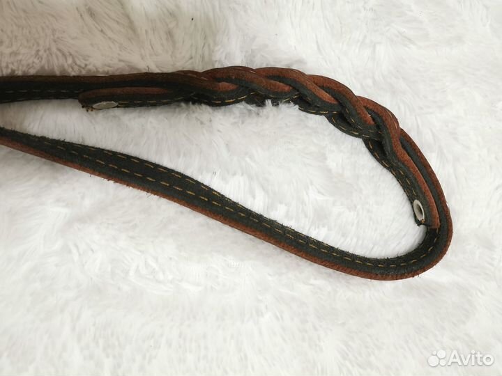 Поводок для собак из натуральной кожи