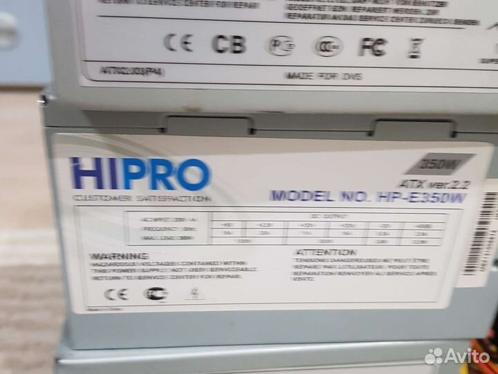 Блок питания для пк 350w 6пин