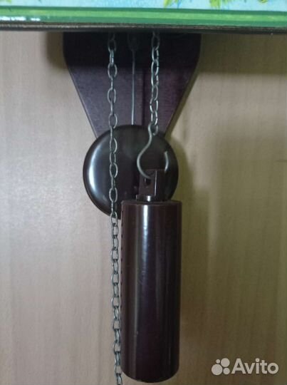 Часы настенные гиревые ходики Утро в сосновом лесу