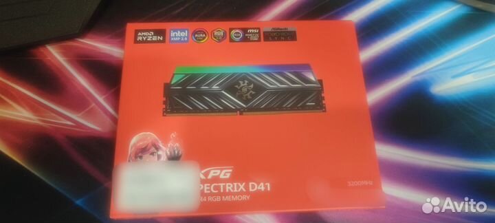 Оперативная память 16 гб adata XPG spectrix RGB