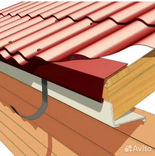 Карнизная планка, планка капельник 100*100*2000мм