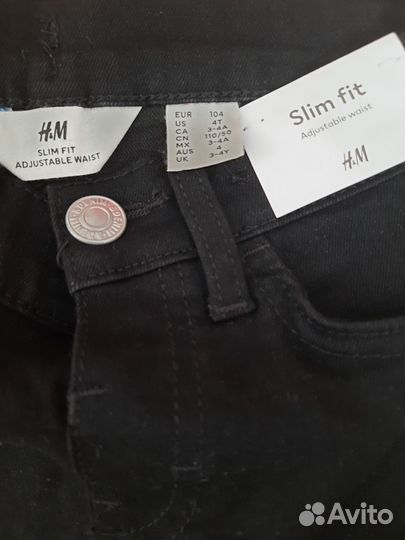 Джинсы hm, худи zara для девочки 104