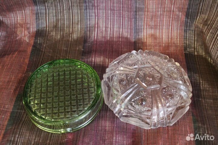 Пепельница и Вазы хрусталь