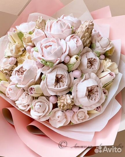 Сладкие букеты из зефира