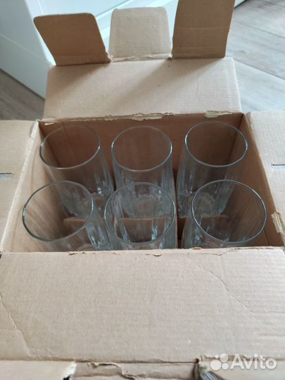 Стаканы из стекла новые
