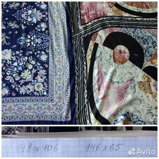 Женская косынка платок на голову с узорами