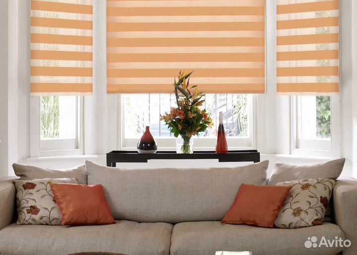 Рулонные шторы с замером и монтажом