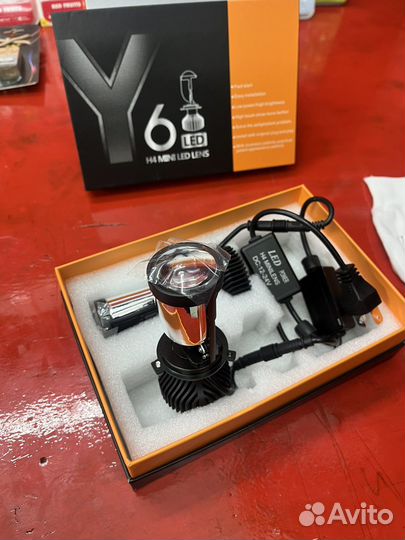 Led h4 с линзой оригинал