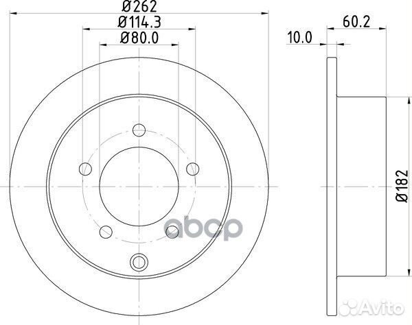 Диск тормозной зад ND3003K nisshinbo